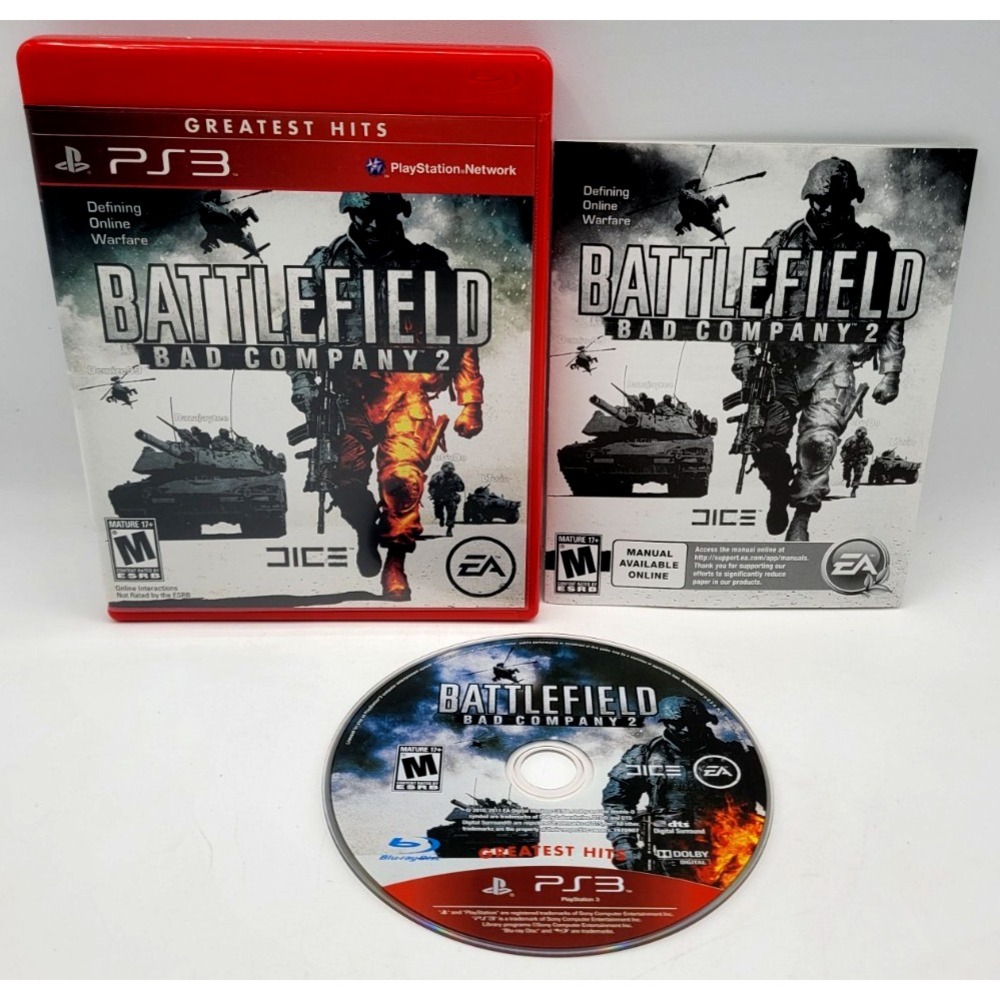Battlefield: Bad Company 2 PS3 (PlayStation 3) CIB COMPLETE IN BOX